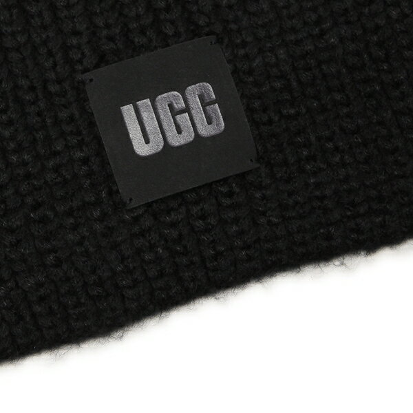 アグ マフラー チャンキーリブスカーフ ブラック メンズ レディース