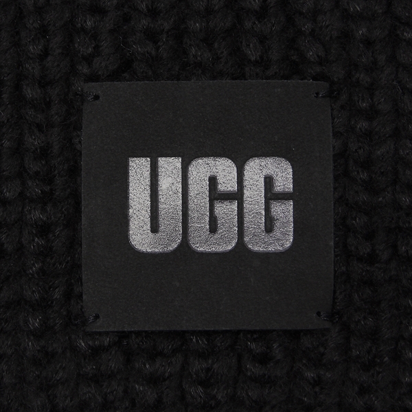 アグ マフラー チャンキーリブスカーフ ブラック メンズ アグ マフラー チャンキーリブスカーフ ブラック メンズ