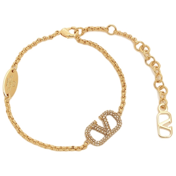 【美品】VALENTINO Vロゴ シグネチャー バングル ブレスレット 美品】VALENTINO Vロゴ シグネチャー バングル ブレスレット