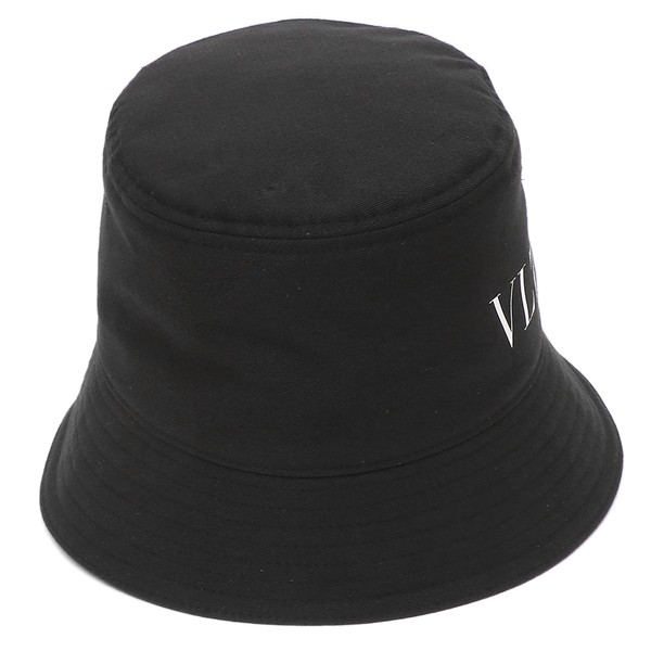 ヴァレンティノ 帽子 バケットハット ロゴ ブラック メンズ VALENTINO
