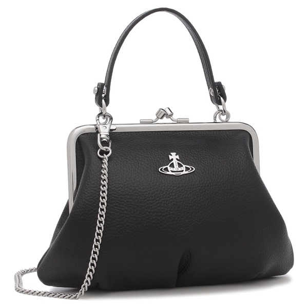 ヴィヴィアンウエストウッド ハンドバッグ ショルダーバッグ グラニー ブラック レディース VIVIENNE WESTWOOD 4B010006W S000D N403
