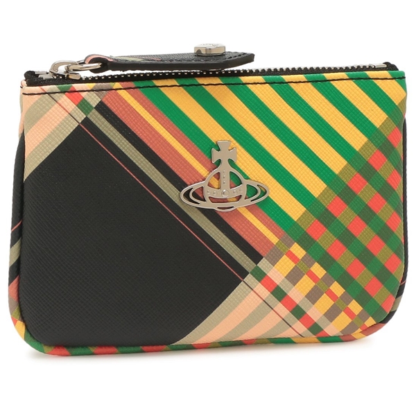 ヴィヴィアンウエストウッド 小銭入れ ケース サフィアーノ チェック メンズ レディース VIVIENNE WESTWOOD 51010007U L0074 O102