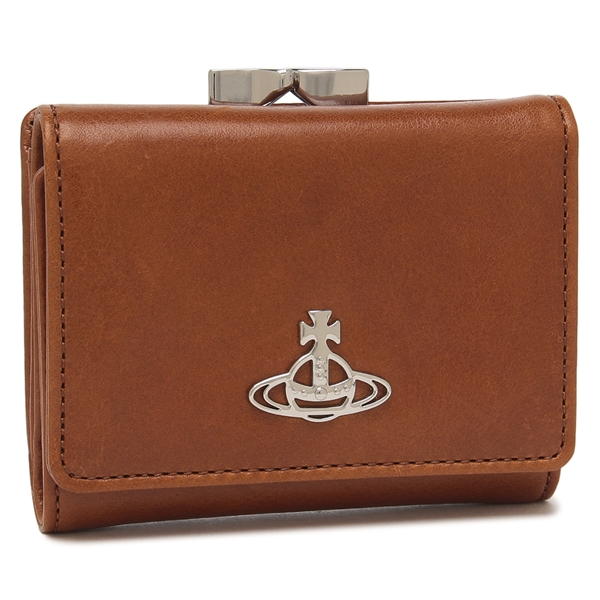 ヴィヴィアンウエストウッド 三つ折り財布 がま口 ミニ財布 ブラウン レディース VIVIENNE WESTWOOD 5115002NW L00B0 C407