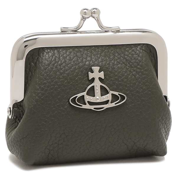 ヴィヴィアンウエストウッド コインケース グレインレザー がま口 グリーン レディース VIVIENNE WESTWOOD 52010004 L001J M410の通販は