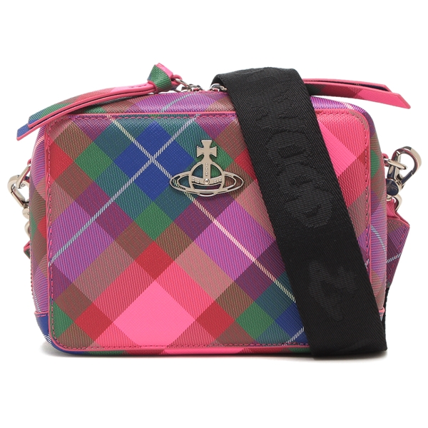 ヴィヴィアンウエストウッド ショルダーバッグ サフィアーノ ピンク マルチカラー レディース VIVIENNE WESTWOOD 58010003U S001O G301