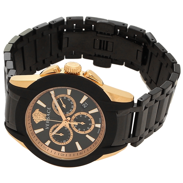 P10 11 8 18 00 23 59 ヴェルサーチ 腕時計 メンズ Versace Vem ブラック ピンクゴールドの通販はau Pay マーケット ブランドショップaxes
