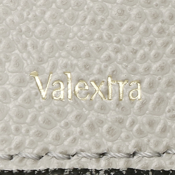ヴァレクストラ 三つ折り財布 ミニ財布 グレー レディース Valextra