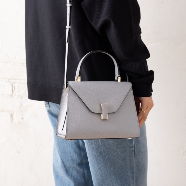 ヴァレクストラ ハンドバッグ ショルダーバッグ イジィデ ミニサイズ ミニバッグ グレー レディース Valextra WBES0036028LOC99 GT