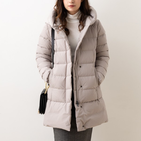 ウールリッチ ダウンジャケット コート パフィープレスコット パーカ ベージュ レディース WOOLRICH CFWWOU0685FRUT3128 7125