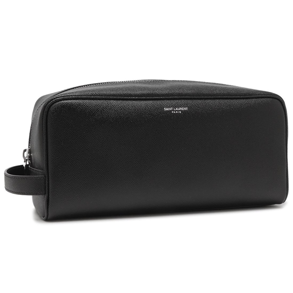 サンローランパリ クラッチバッグ グルーミングケース ポーチ ブラック ユニセックス SAINT LAURENT PARIS 609347 1GF0N 1000