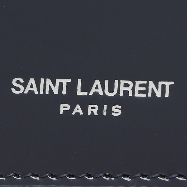 サンローランパリ カードケース フラグメントケース コインケース ネイビー メンズ SAINT LAURENT PARIS 609362 BMIIE  4150｜au PAY マーケット