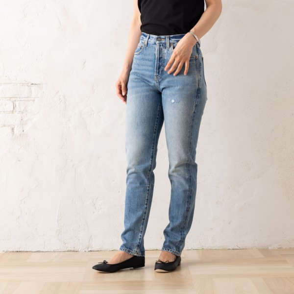 サンローランパリ パンツ ブルー レディース SAINT LAURENT PARIS 614443 Y04PD 4597