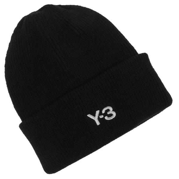 ワイスリー ニット帽 ビーニー リブ ロゴ ブラック メンズ レディース ユニセックス Y-3 JW8963 BLACK