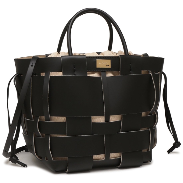 ザンケッティ ハンドバッグ ショルダーバッグ ミディショッパー ブラック レディース ZANCHETTI W MSH 736 101