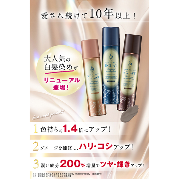 ヘアボーテ エクラ ボタニカル エア カラーフォーム 3本セット ヘアボーテエクラボタニカルエアカラーフォームup3本P付特別