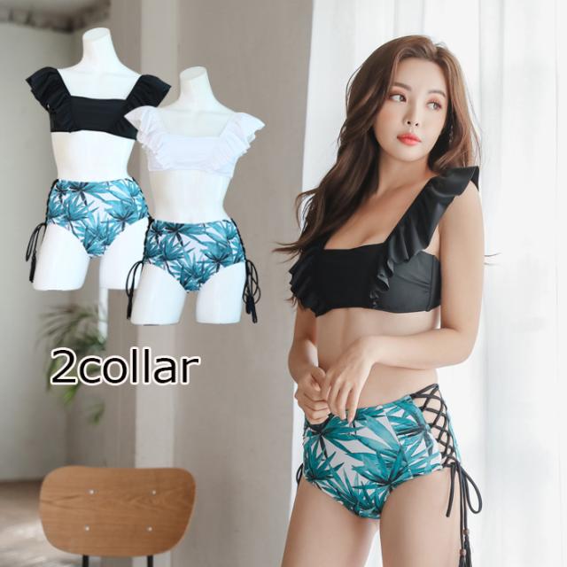 水着 ハイウエスト 水着 レディース 新作 ビキニ ノンワイヤー 黒 白 M L Xl 1902の通販はau Pay マーケット Belle ショップ