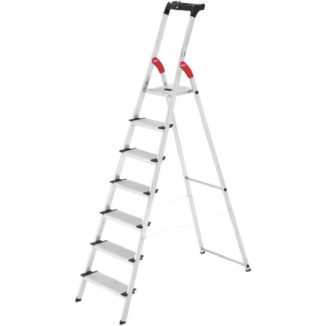 ハセガワ 上枠付踏台 L-80 7足つき（17776）【直送品】 返品・取り止める・他商いものと一斉に買いもとめるは不可