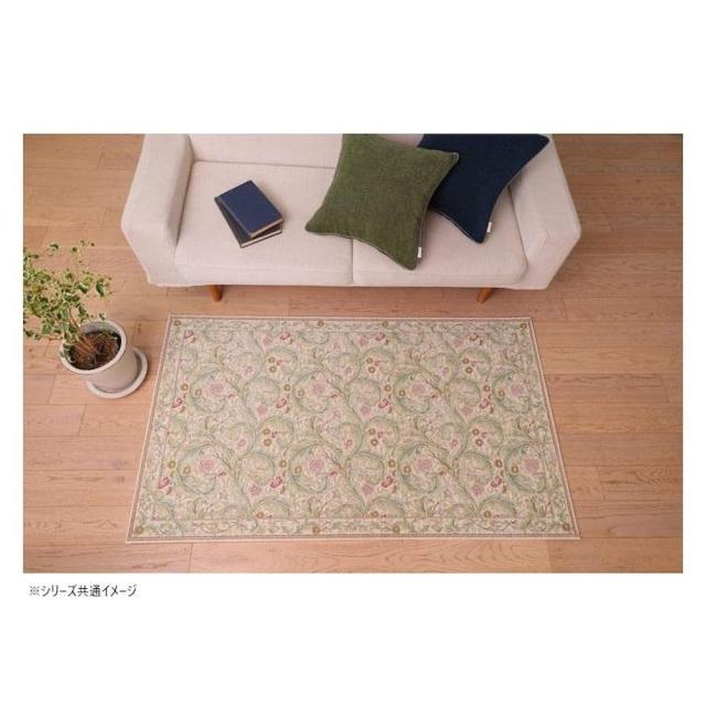 レスターアカンサス マット 約45×78cm  BE ベージュ 【直送品】 返品・キャンセル・他商品と同時購入は不可_2