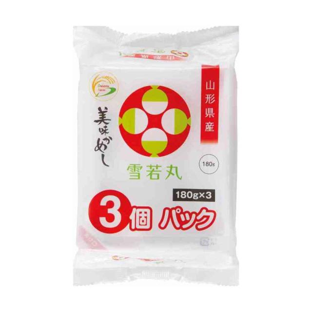 ◆ドリームズファーム 美味かめし 雪若丸 180g×3P   【16個セット】