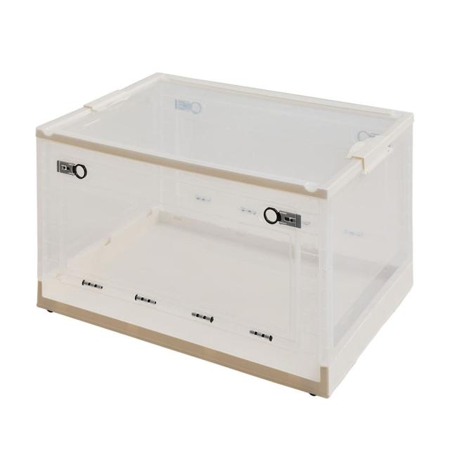 折りたたみ収納ボックス クリア XXL 96L 3個セット メーカー直送 ▼返品・キャンセル不可【他商品との同時購入不可】