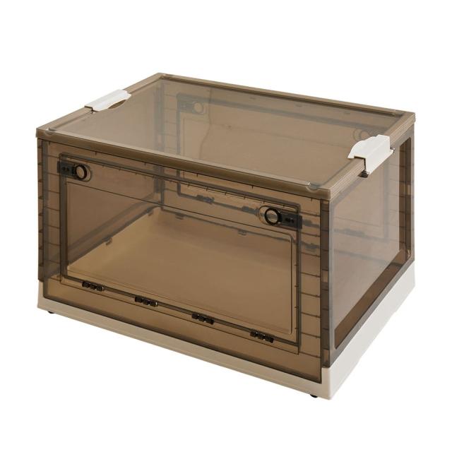 折りたたみ収納ボックス スモーク XXL 96L 5個セット 【直送品】 返品・キャンセル・他商品と同時購入は不可