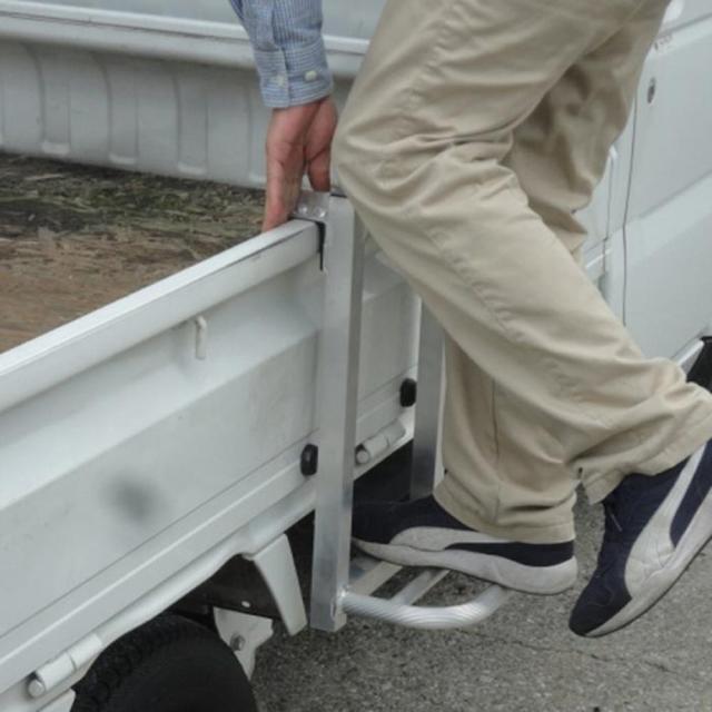 アルミ製 トラックステッパー(軽トラ専用1段) 3個入 ATS-480 【直送品】 返品・キャンセル・他商品と同時購入は不可_3
