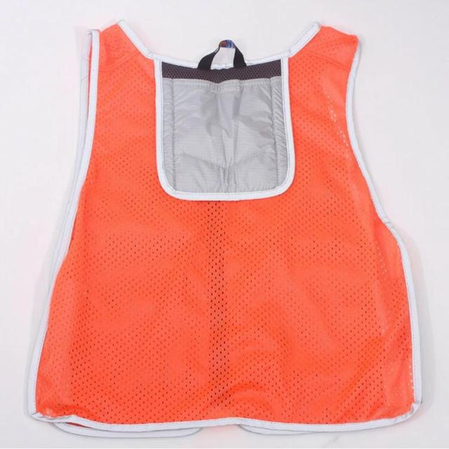 3CL-W5P オレンジ XL 高視認アイスポケットベスト 【直送品】 返品・キャンセル・他商品と同時購入は不可