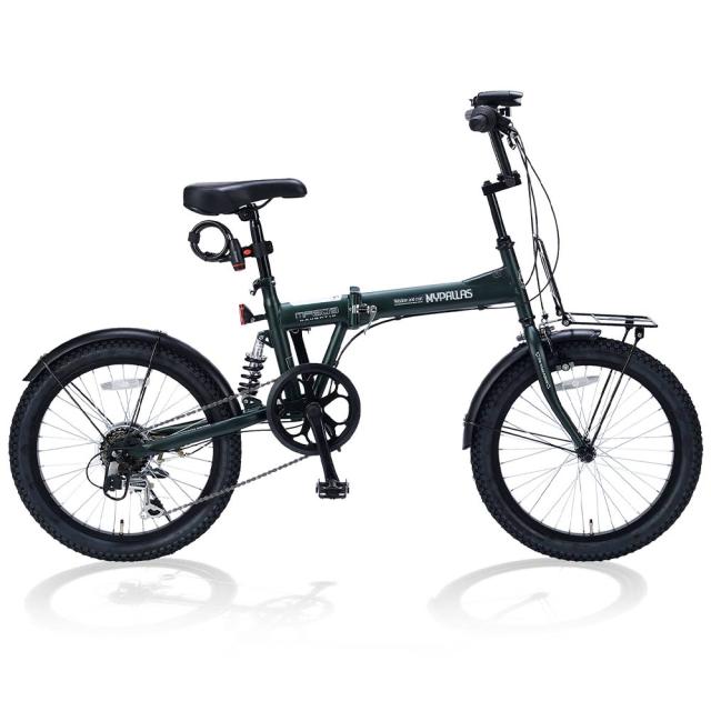 折りたたみセミファットバイク 6段変速 リアサス MF208 メーカー直送▼返品・キャンセル不可【他商品との同時購入不可】