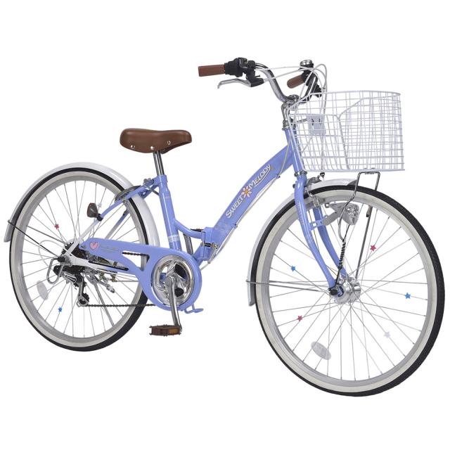 子供用自転車 22インチ 6段変速 オートライト M-802F 【直送品】 返品 