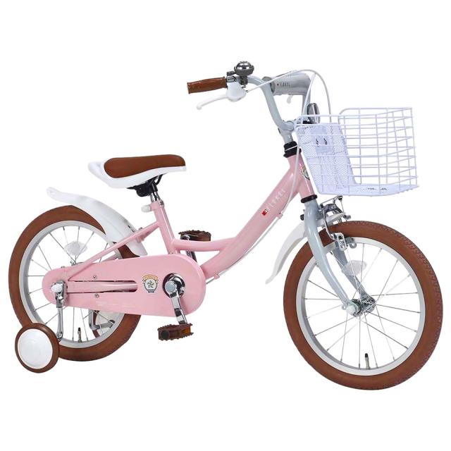 幼児用自転車 16インチ かご・補助輪付き MD-16 【直送品】 返品・キャンセル・他商品と同時購入は不可