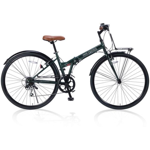 折りたたみシティクロス 6段変速 フロントキャリア DE601 メーカー直送▼返品・キャンセル不可【他商品との同時購入不可】