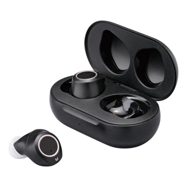 充電式両耳集音器 聞こえーる ブラック KSOK-01-1 【直送品】 返品・キャンセル・他商品と同時購入は不可