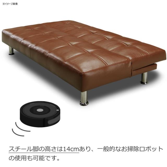 ソファベッド ネロ2 ブラウン 378996 【直送品】 返品・キャンセル・他商品と同時購入は不可_2