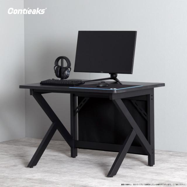 レギオンV2 ゲーミングデスク 幅100cm ブラック 【直送品】 返品・キャンセル・他商品と同時購入は不可_9