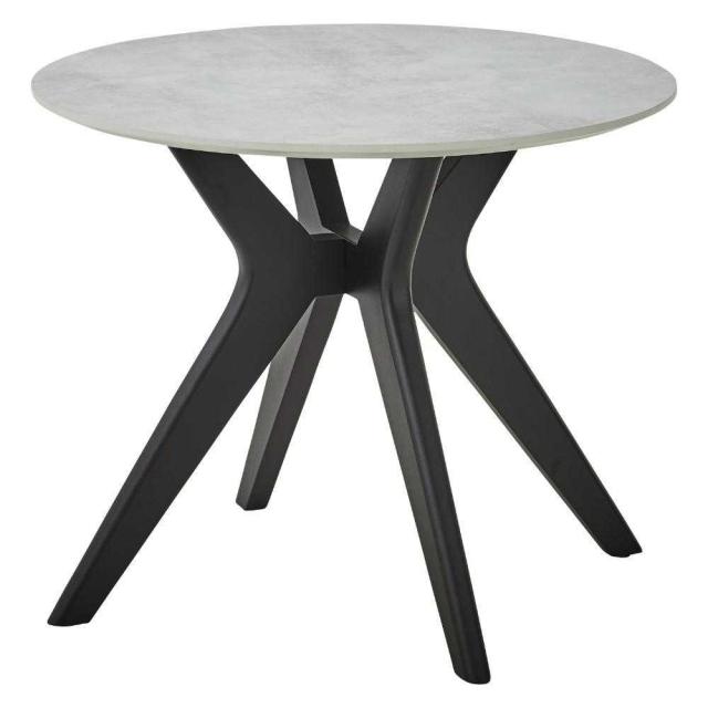 ラミン ダイニングテーブル形 直径90cm ブラウン 【直送品】 返品・キャンセル・他商品と同時購入は不可