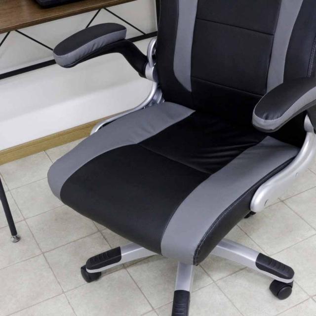 肘跳ね上げ式ゲーミングチェアー OA-FD 【直送品】 返品・キャンセル・他商品と同時購入は不可_5