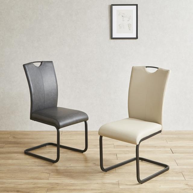 ハイバック仕様のモダンダイニングチェアー 2脚組 DCRI-IV 【直送品】 返品・キャンセル・他商品と同時購入は不可
