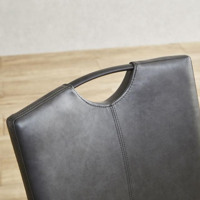 ハイバック仕様のモダンダイニングチェアー 2脚組 DCRI-BK 【直送品】 返品・キャンセル・他商品と同時購入は不可