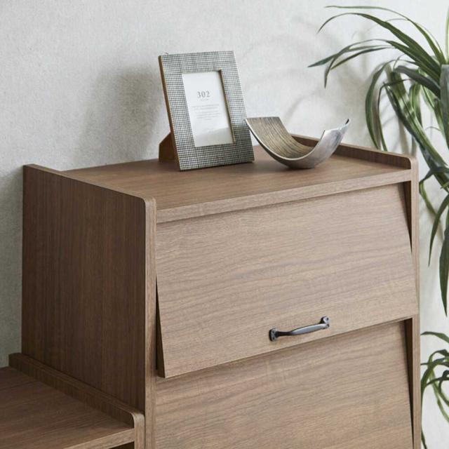 北欧風国産幅60cmの国産キャビネット CN-GY-W60-WN 【直送品】 返品・キャンセル・他商品と同時購入は不可_2