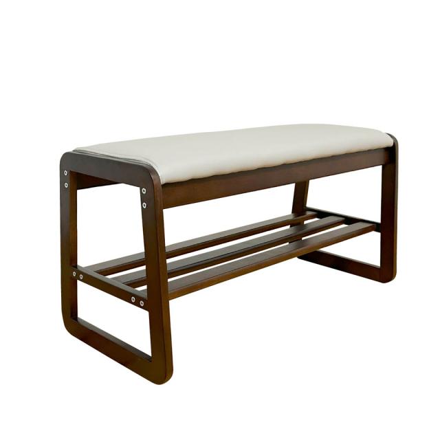 幅80cmシューズベンチBT-SHOE-BENCH-W80-BR 【直送品】 返品・キャンセル・他商品と同時購入は不可