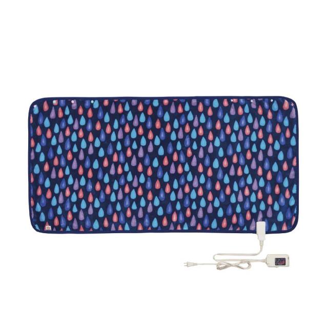 レインドロップ柄の電気ブランケット 日本製 SB20B12 MB メーカー直送 ▼返品・キャンセル不可【他商品との同時購入不可】   の通販は