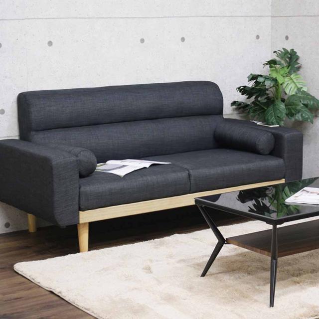 2口コンセント付き2.5人掛けソファ SO-20-GY 【直送品】 返品・キャンセル・他商品と同時購入は不可_2