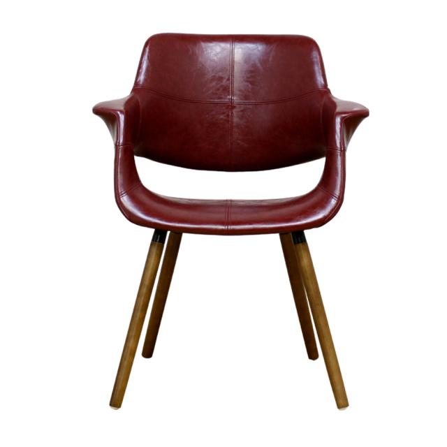 座り心地抜群のデザインチェアー ワインレッド OC-01-WIN メーカー直送 ▼返品・キャンセル不可【他商品との同時購入不可】   の通販は