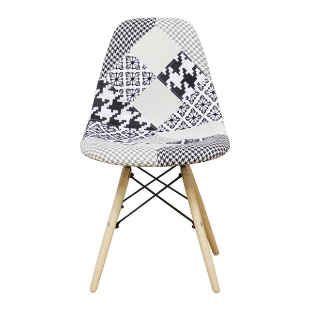 パッチワークシェルチェアー モノトーン CC-YD-MT 【直送品】 返品・キャンセル・他商品と同時購入は不可