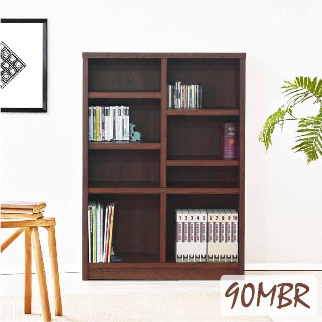 ブックシェフル幅90cmのハイタイプ BS-01-90H-BR 【直送品】 返品・キャンセル・他商品と同時購入は不可_6