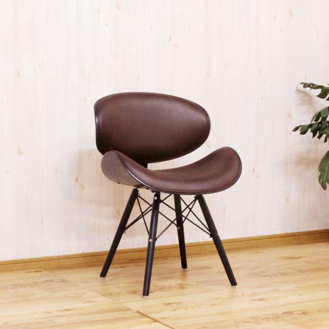 引っかきキズに強い特徴的なデザインチェアー CC-BX-DBR 【直送品】 返品・キャンセル・他商品と同時購入は不可