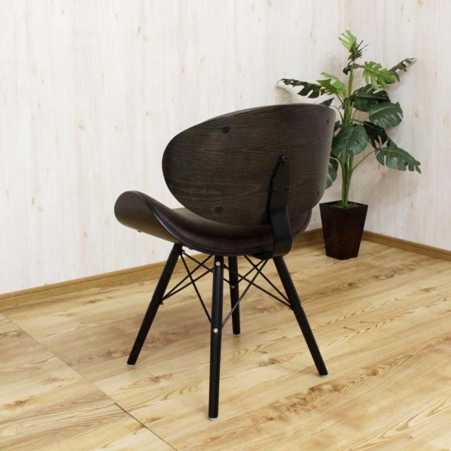引っかきキズに強い特徴的なデザインチェアー CC-BX-DBR 【直送品】 返品・キャンセル・他商品と同時購入は不可
