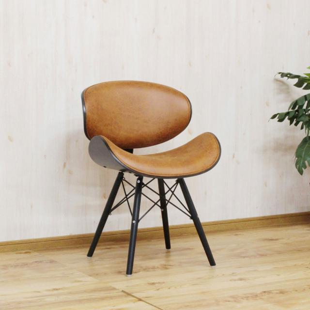 引っかきキズに強い特徴的なデザインチェアー CC-BX-LBR 【直送品】 返品・キャンセル・他商品と同時購入は不可