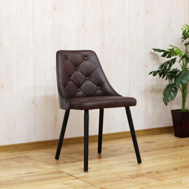 引っかきキズに強いレトロデザインチェアー CC-RT-DBR 【直送品】 返品・キャンセル・他商品と同時購入は不可