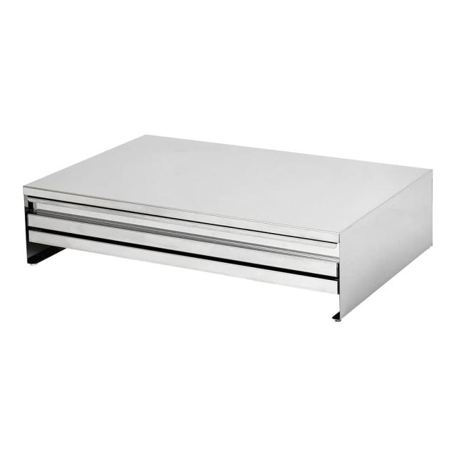 2472 角皿が入るステンレス製レンジ下収納幅55 【直送品】 返品・キャンセル・他商品と同時購入は不可